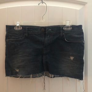 All Saints denim mini skirt